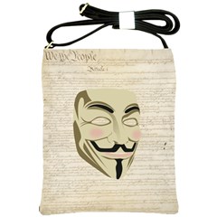 We The Anonymous People Shoulder Sling Bag by StuffOrSomething