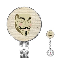 We The Anonymous People Stainless Steel Nurses Watch by StuffOrSomething