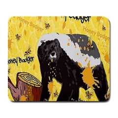 Honeybadgersnack Large Mouse Pad (rectangle) by BlueVelvetDesigns