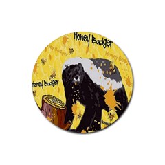 Honeybadgersnack Drink Coasters 4 Pack (round) by BlueVelvetDesigns