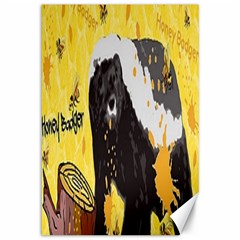 Honeybadgersnack Canvas 12  X 18  (unframed)