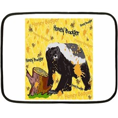 Honeybadgersnack Mini Fleece Blanket (two Sided) by BlueVelvetDesigns