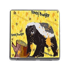 Honeybadgersnack Memory Card Reader With Storage (square) by BlueVelvetDesigns