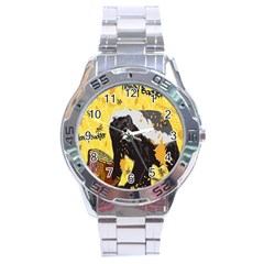 Honeybadgersnack Stainless Steel Watch by BlueVelvetDesigns