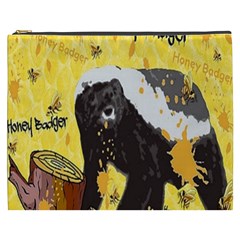 Honeybadgersnack Cosmetic Bag (xxxl) by BlueVelvetDesigns