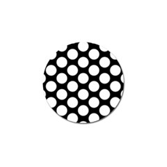 Black And White Polkadot Golf Ball Marker 4 Pack by Zandiepants