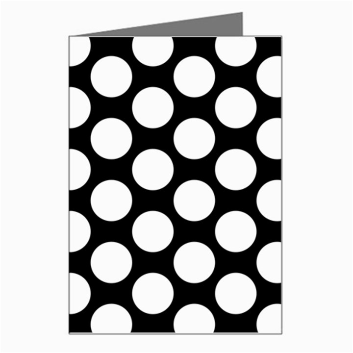 Black And White Polkadot Greeting Card