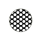 Black And White Polkadot Golf Ball Marker 10 Pack (for Hat Clip) Front