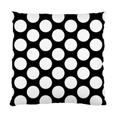 Black And White Polkadot Cushion Case (single Sided)  by Zandiepants