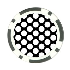 Black And White Polkadot Poker Chip (10 Pack) by Zandiepants