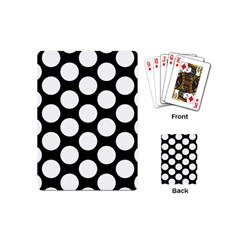 Black And White Polkadot Playing Cards (mini) by Zandiepants