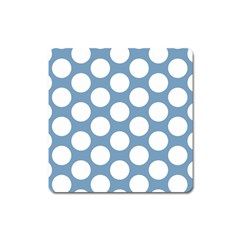 Blue Polkadot Magnet (square) by Zandiepants