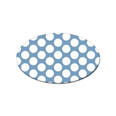 Blue Polkadot Sticker 10 Pack (oval)