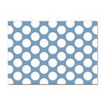 Blue Polkadot A4 Sticker 100 Pack Front