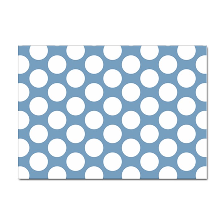 Blue Polkadot A4 Sticker 100 Pack