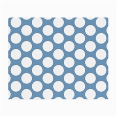 Blue Polkadot Glasses Cloth (small, Two Sided) by Zandiepants