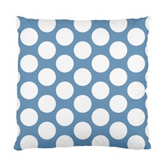 Blue Polkadot Cushion Case (single Sided)  by Zandiepants