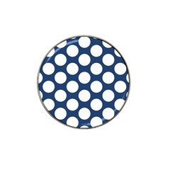 Dark Blue Polkadot Golf Ball Marker (for Hat Clip) by Zandiepants