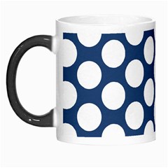 Dark Blue Polkadot Morph Mug by Zandiepants