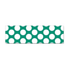 Emerald Green Polkadot Bumper Sticker by Zandiepants