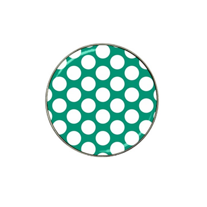 Emerald Green Polkadot Golf Ball Marker 10 Pack (for Hat Clip)