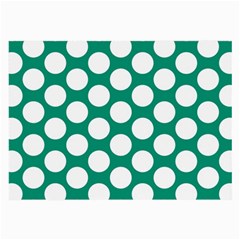 Emerald Green Polkadot Glasses Cloth (large) by Zandiepants