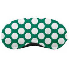 Emerald Green Polkadot Sleeping Mask by Zandiepants