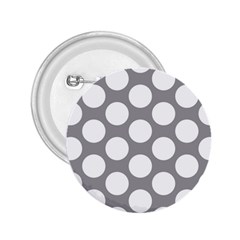 Grey Polkadot 2 25  Button by Zandiepants