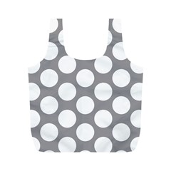 Grey Polkadot Reusable Bag (m) by Zandiepants