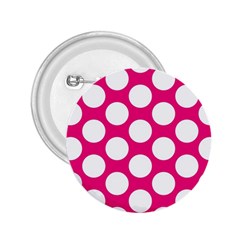 Pink Polkadot 2 25  Button by Zandiepants