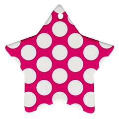 Pink Polkadot Star Ornament by Zandiepants