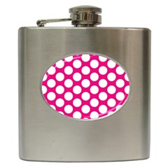 Pink Polkadot Hip Flask by Zandiepants