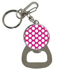 Pink Polkadot Bottle Opener Key Chain by Zandiepants