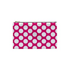 Pink Polkadot Cosmetic Bag (small)