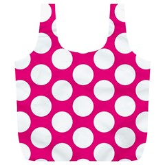 Pink Polkadot Reusable Bag (xl) by Zandiepants