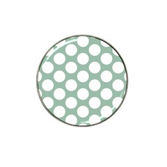 Jade Green Polkadot Golf Ball Marker (for Hat Clip) by Zandiepants