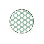 Jade Green Polkadot Golf Ball Marker 10 Pack (for Hat Clip) Front