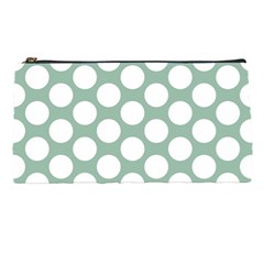 Jade Green Polkadot Pencil Case by Zandiepants