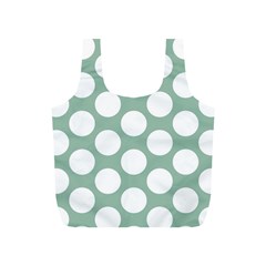 Jade Green Polkadot Reusable Bag (s) by Zandiepants