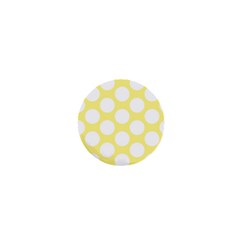 Yellow Polkadot 1  Mini Button by Zandiepants