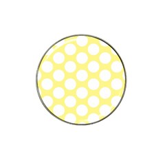 Yellow Polkadot Golf Ball Marker (for Hat Clip) by Zandiepants