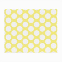 Yellow Polkadot Glasses Cloth (small, Two Sided) by Zandiepants