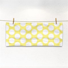 Yellow Polkadot Hand Towel by Zandiepants