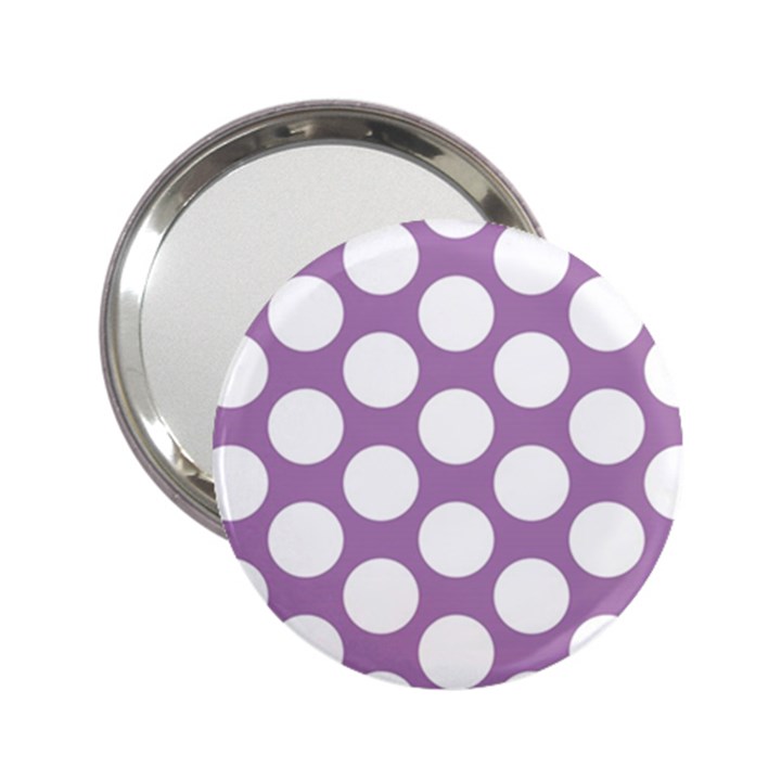 Lilac Polkadot Handbag Mirror (2.25 )