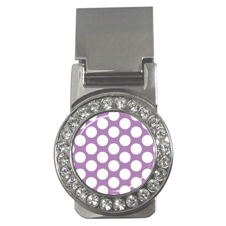 Lilac Polkadot Money Clip (CZ)