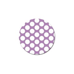 Lilac Polkadot Golf Ball Marker 10 Pack by Zandiepants