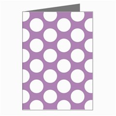 Lilac Polkadot Greeting Card by Zandiepants