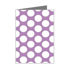 Lilac Polkadot Mini Greeting Card