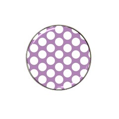 Lilac Polkadot Golf Ball Marker 4 Pack (for Hat Clip) by Zandiepants