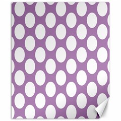 Lilac Polkadot Canvas 8  X 10  (unframed) by Zandiepants